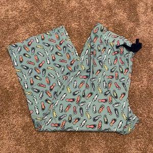 women’s flip flop patterned pajama pants